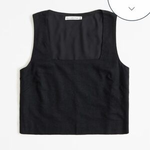 Abercrombie & Fitch Linen Blend Squareneck Top Size S